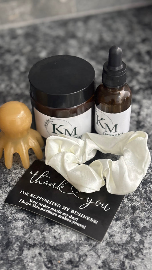 Hairloss Solutions Duo(Cream+Oil ), free scalp massager , free scrunchie!! COMBATS SERIOUS HAIRLOSS